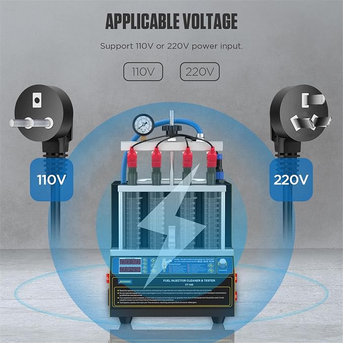 AUTOOL Automotive Motorcycle 4 Cylinder Ultrasonic Wave Injector Cleaner Petrol - Image 2