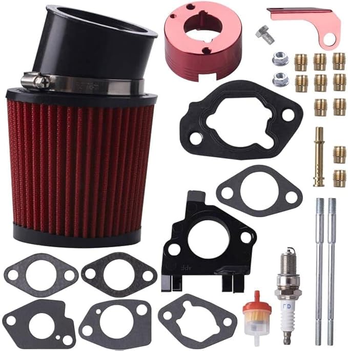 Air Filter Adapter Jet Kit for Predator 301cc 420cc 11hp 13hp 15hp GX340 GX390 by MRELC