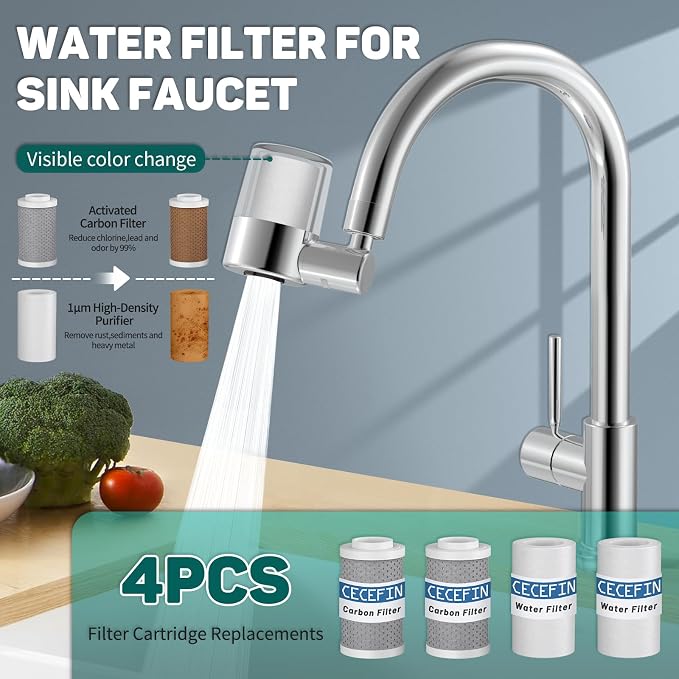 CECEFIN 720 Swivel Sink-Faucet Water-Filter - Image 3