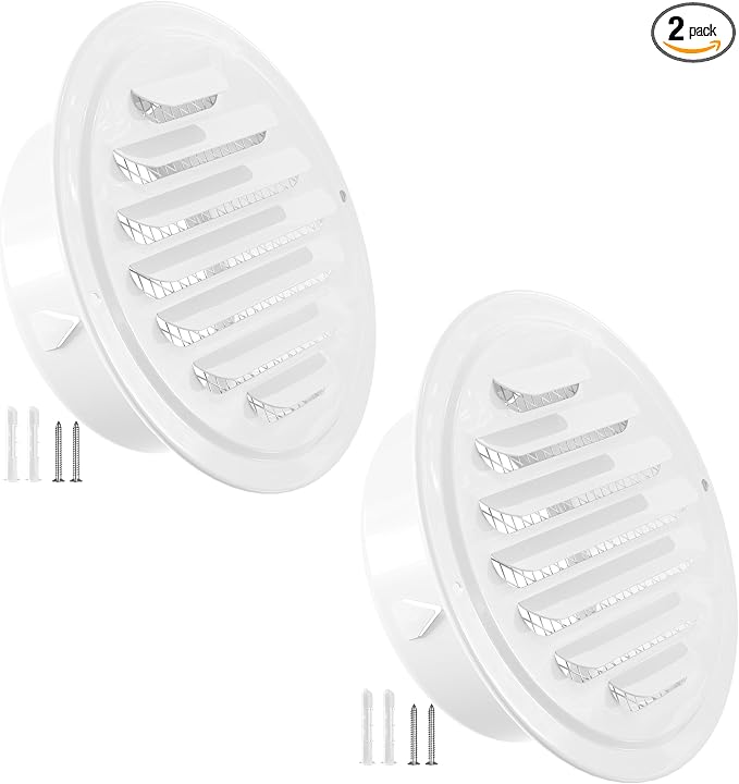 HG Power 4 Inch Stainless Steel Soffit Vents Cover by HGPOWER