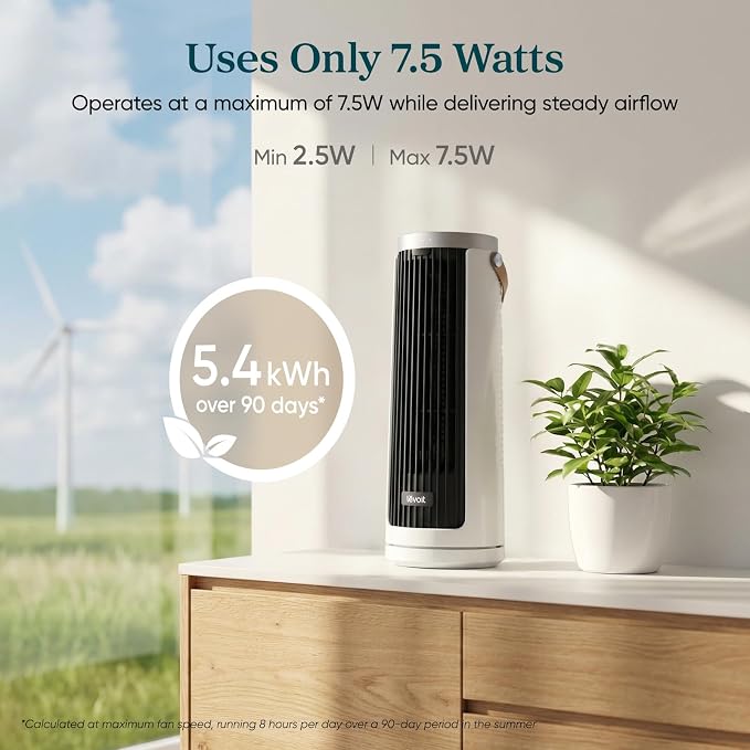 LEVOIT Tower Fan for Bedroom, 20dB Quiet Desk Fan - Image 6