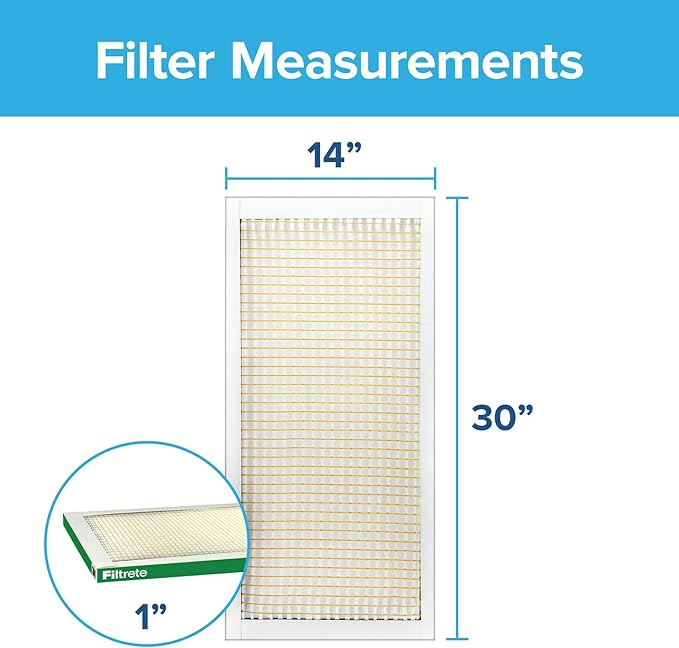 Filtrete 14x30x1 AC Furnace Air Filter, MERV 8, MPR 700, Tough on Pollen - Image 2