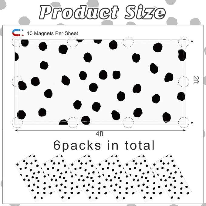 6Pcs Classroom Light Covers for Fluorescent Lights, Magnetic 2x4 FT Ceiling - Image 2