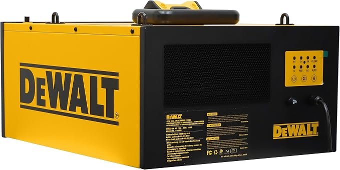 DeWALT DWXAF101 Air Filtration System, 3-Speed Hanging Ceiling Dust Collectors - Image 2