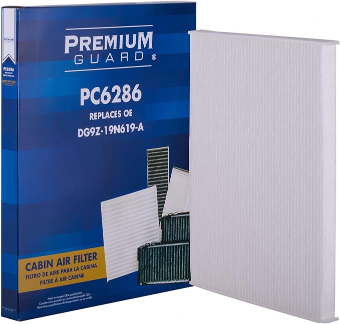 PG PC6286 Cabin Air Filter | Fits 2013-2020 Ford Fusion 2.0L, 2.5L; 2015-2024 by PremiumGuard