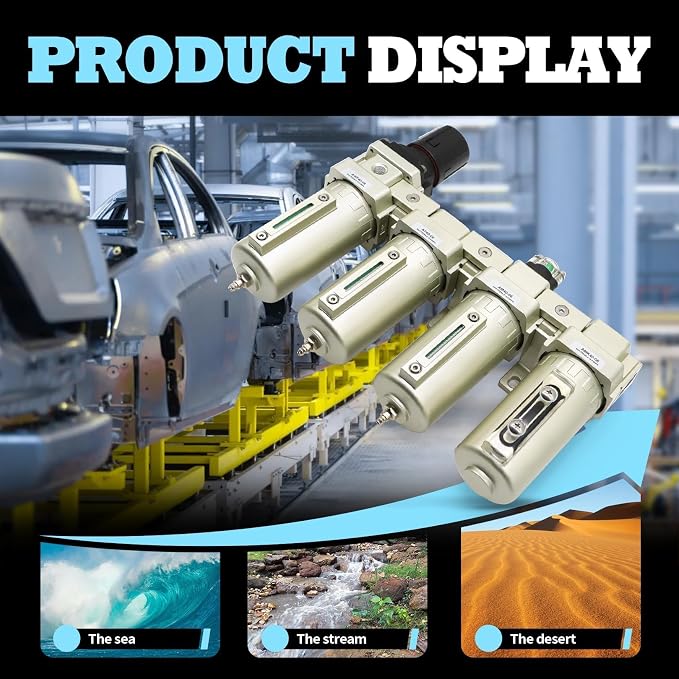 3/4" NPT Industrial Grade 4 Stage Gas Drying System, Coalescing Filter - Image 5
