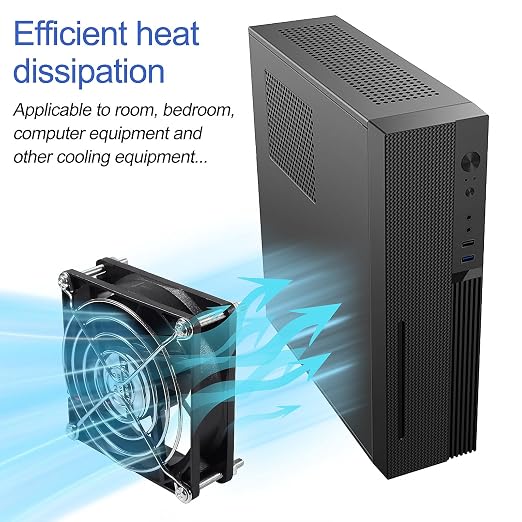 UMLIFE 2PACK DC 80mm USB Fan 5V 8025 Dual Ball Bearing Brushless Cooling - Image 4