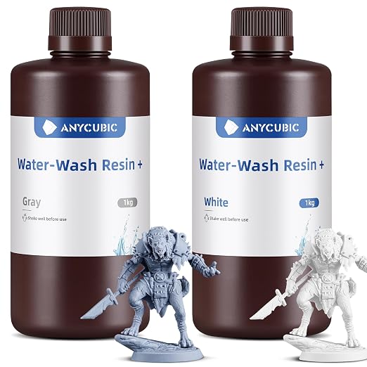 ANYCUBIC Water Washable 3D Printer Resin, 405nm High Precision UV-Curing 3D by ANYCUBIC