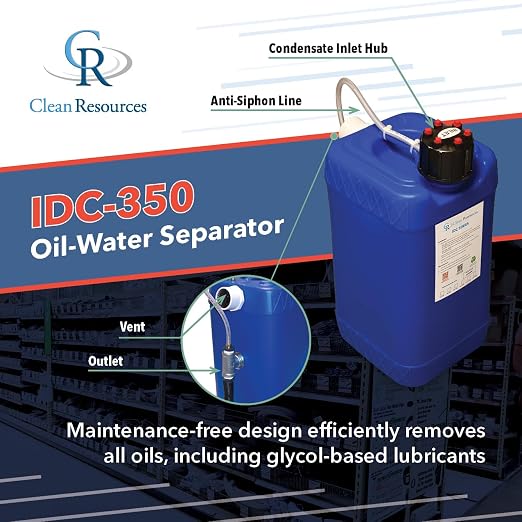 IDC-350 Oil-Water Separator for Compressed Air Systems 15 – 125 HP. - Image 4