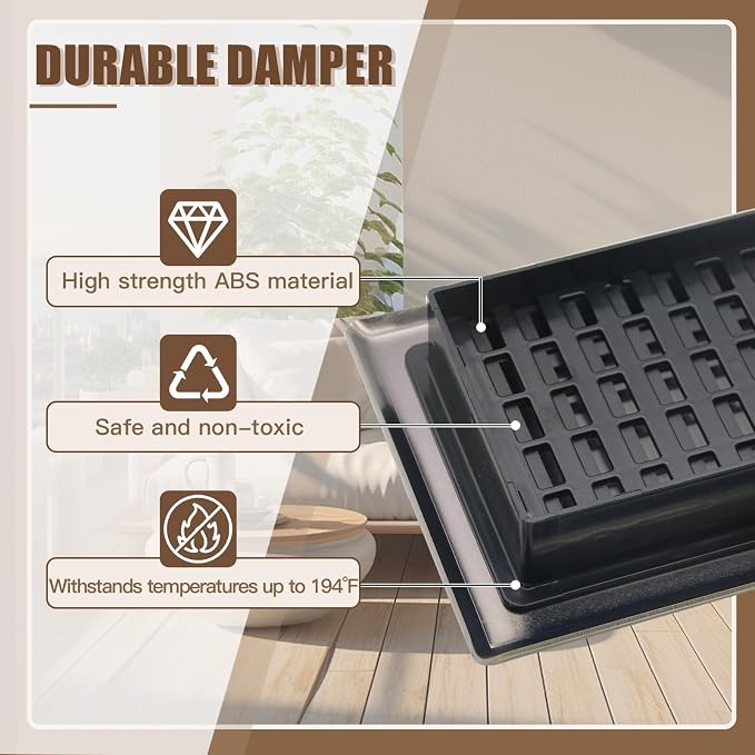 Air Floor Vent Adjustable Register 4x12 Inch Floor Register Vents - Image 4