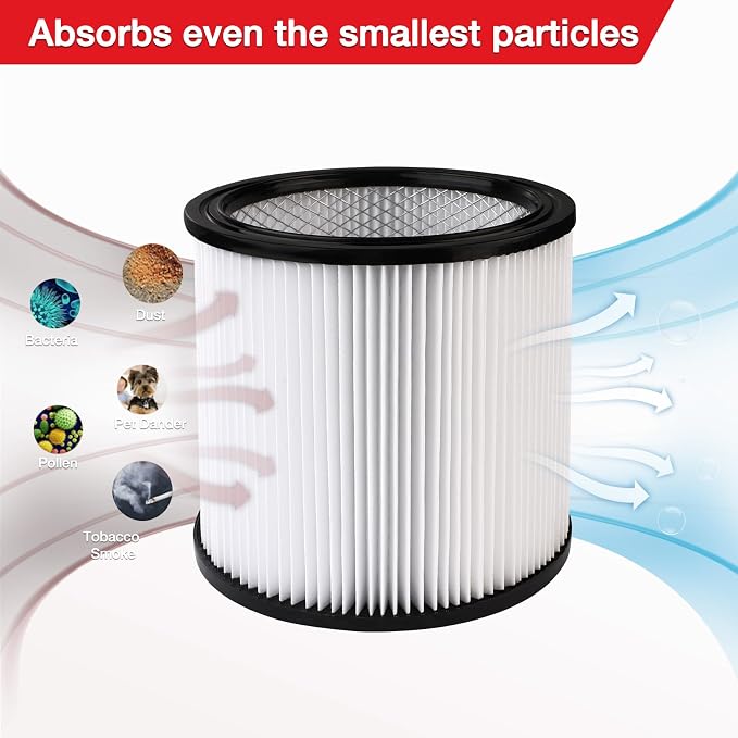 Shop-Vac High Performance 90304/90344 Cartridge Filter, Fits most 4-16 Gallon - Image 4