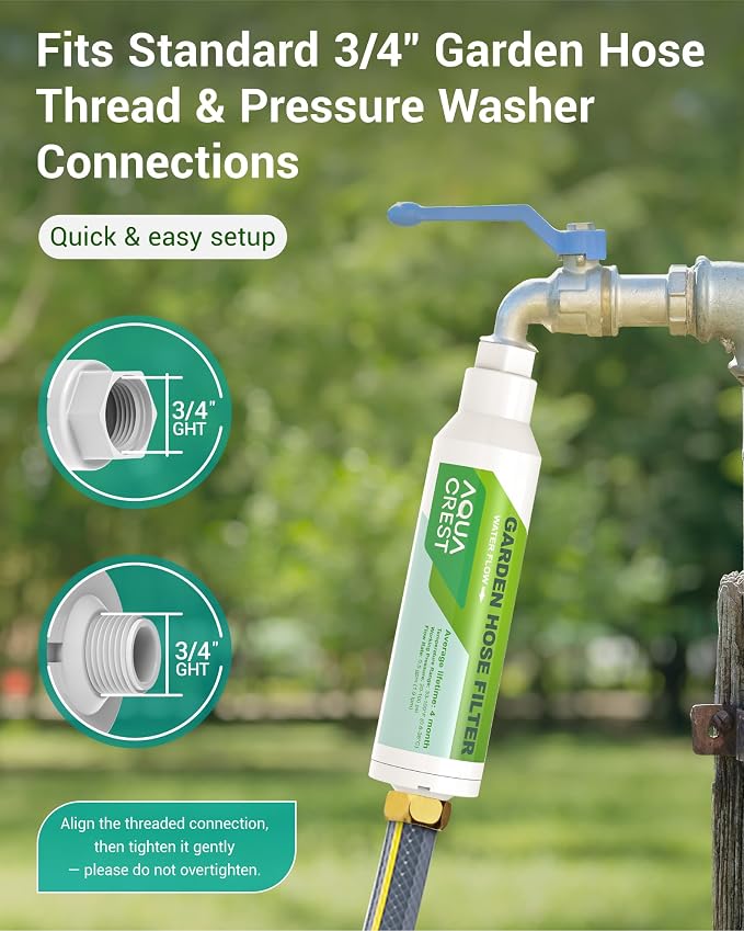 AQUA CREST Garden Hose Water Filter - Image 4