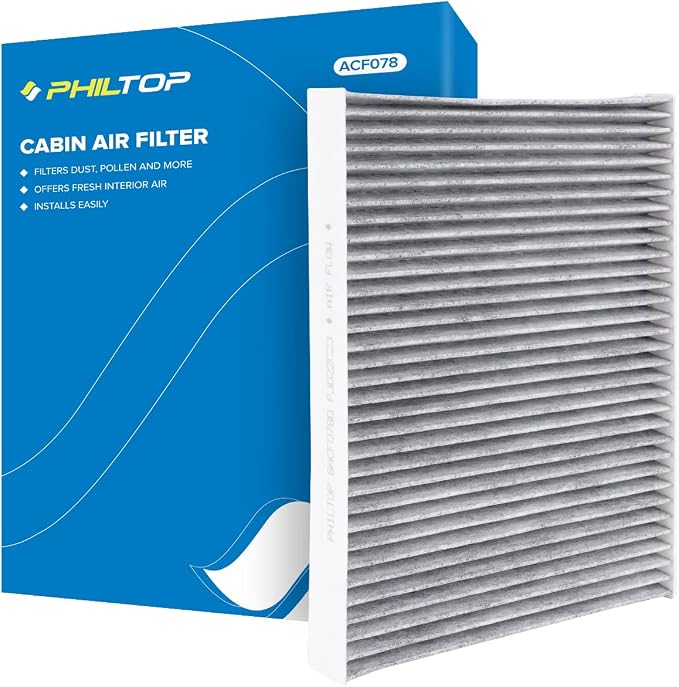 PHILTOP Cabin Air Filter w/Activated Carbon, Compatible by PHILTOP