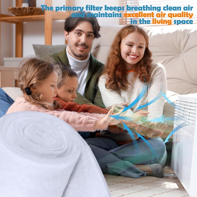 300 x 12 inch Air Vent Filters Polyester Floor Vent Filter Cut to Fit Dust - Image 7