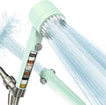 Filtered Shower Head with Handheld, High Pressure Water Flow and Multiple Spray Modes Shower Head with Filter, Power Wash for Hard Water, Showerhead with ON/OFF Switch for Pets Bath (Green)