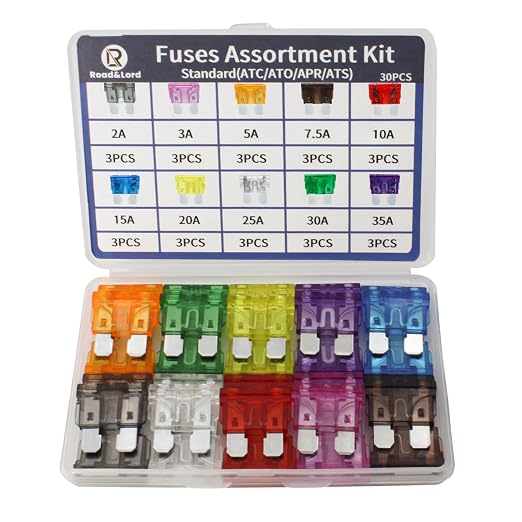 Auto Car Standard Blade Fuses Assortment Kit – 30Pcs Standard Fuse by RoadandLord