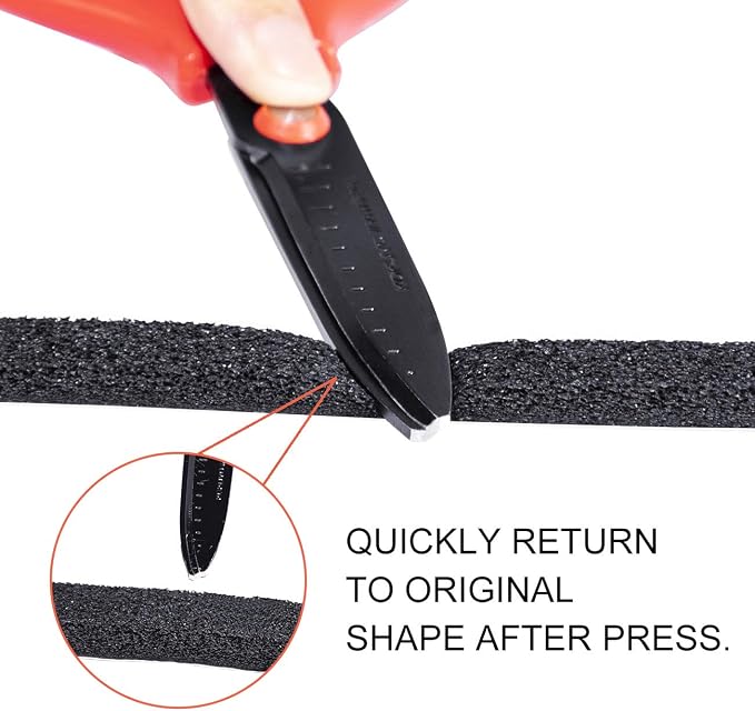 TORRAMI Low Density Foam Weather Stripping 1/2 inch W X 1/4 inch T - Image 4