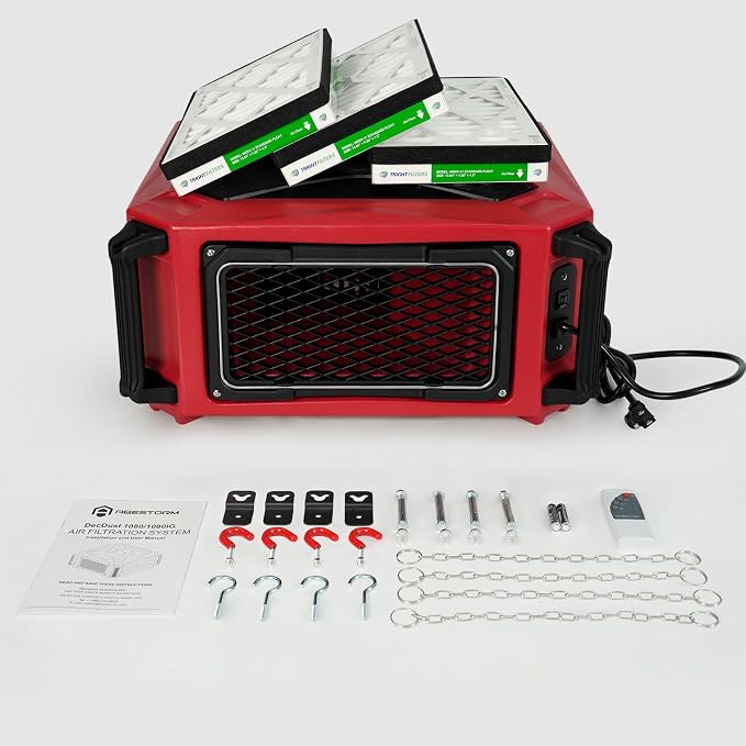Abestorm 1080 CFM Intake Air Filtration System, 270 Degree Workshop Dust - Image 7