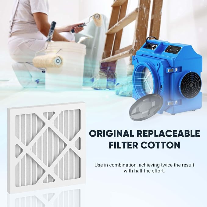 Replacement Filter for HEPA 500 Air Scrubber, Enhanced Dust Capture, Easy - Image 6
