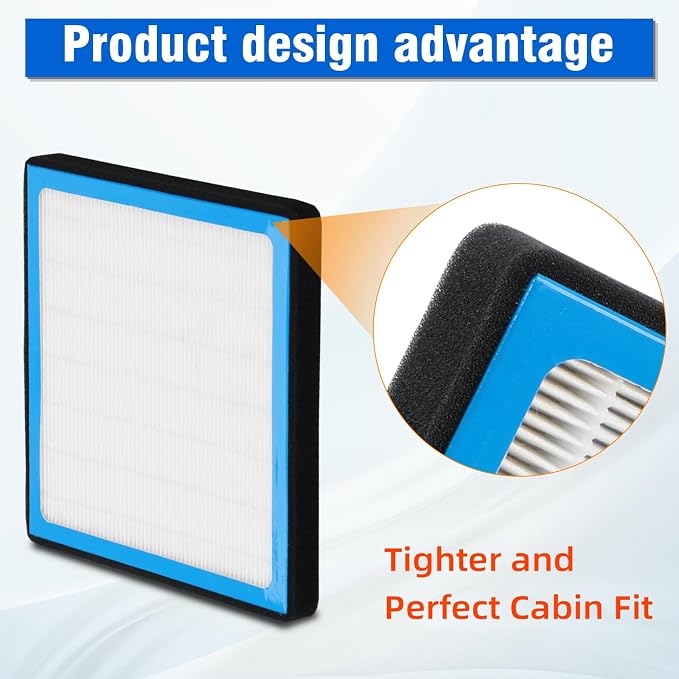 CF10374 Cabin Air Filter with Nutshell Activated Carbon Compatible with - Image 7