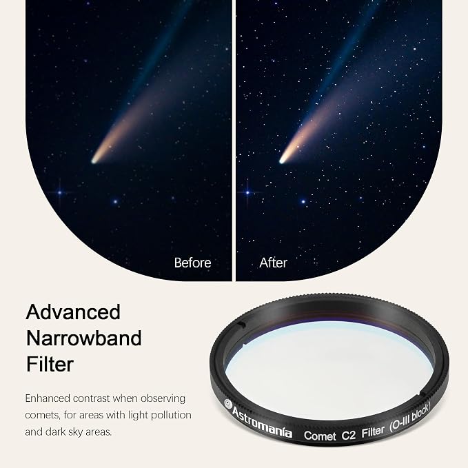 Astromania Telescope Filter 2 Inch Upgrated O-III Comet Filter Narrowband - Image 4