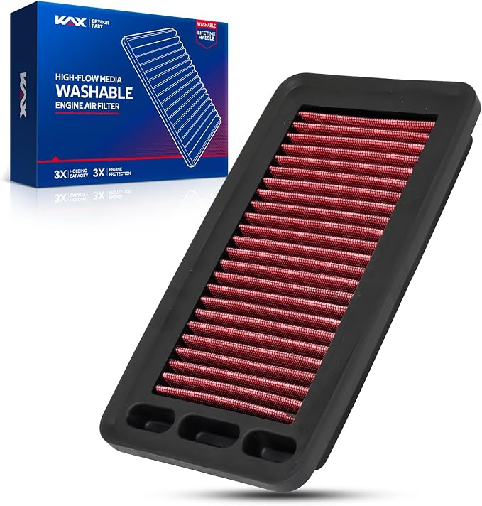 KAX Premium Washable Engine Air Filter, 33-5044 Replacement by KAX