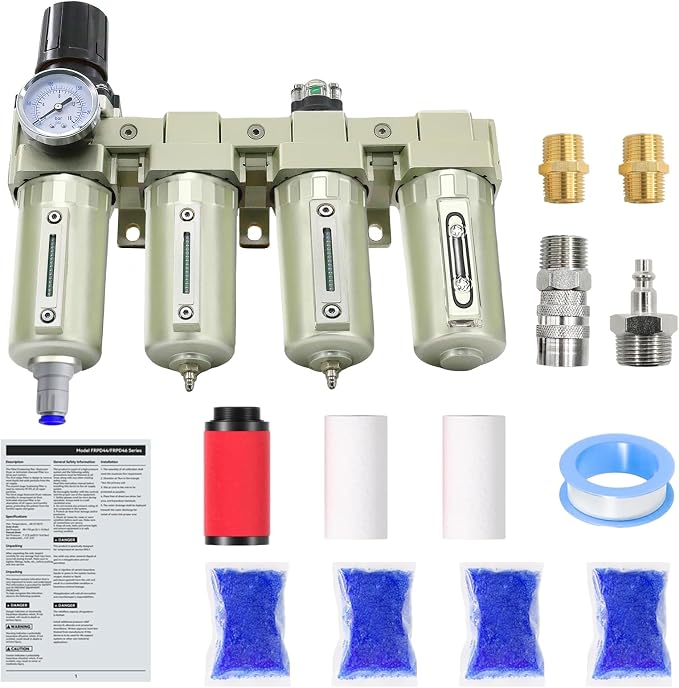 1/2" NPT Industrial Grade 4 Stage Air-Dryer-for-Compressor, by Variousaccessoriesavailable