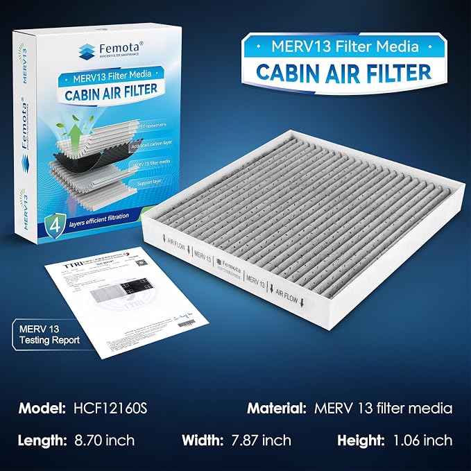 Lab Certified MERV 13 Cabin Air Filter - Image 2