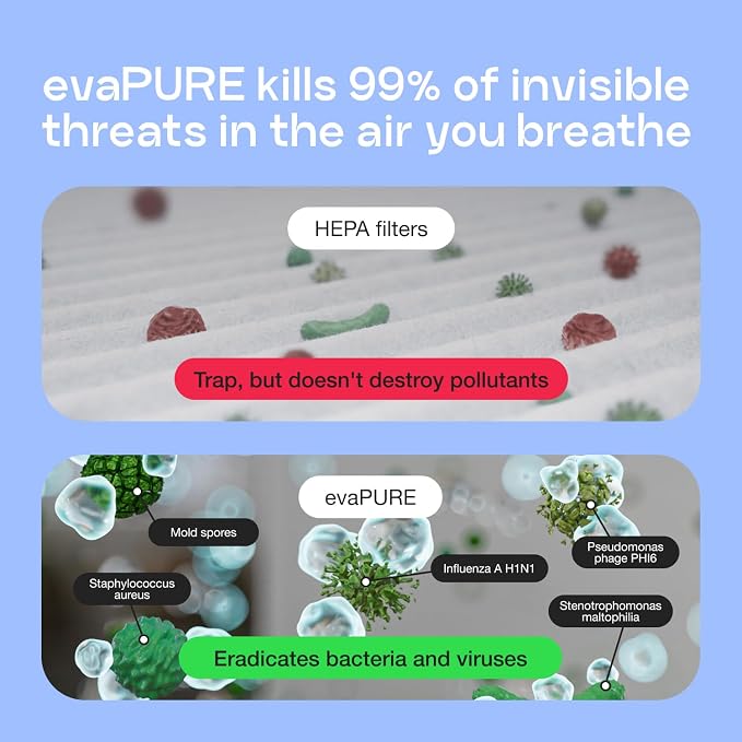 Evapolar Mini Air Purifier for Desk - Image 4