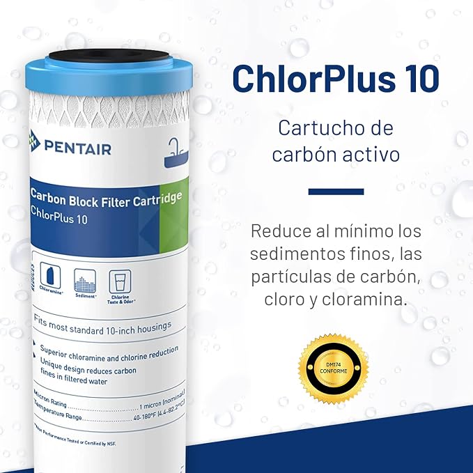 Pentek - 255416-43 ChlorPlus-10 Chloramine Filter, 1 Micron - Image 2