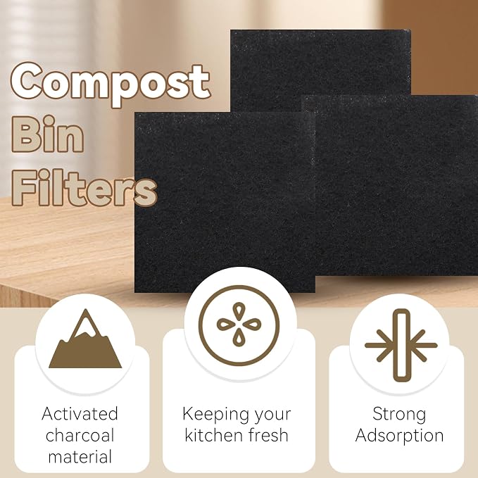 Biaungdo 6 Pack 5 Inch Sqaure Charcoal Filter Replacements - Image 2