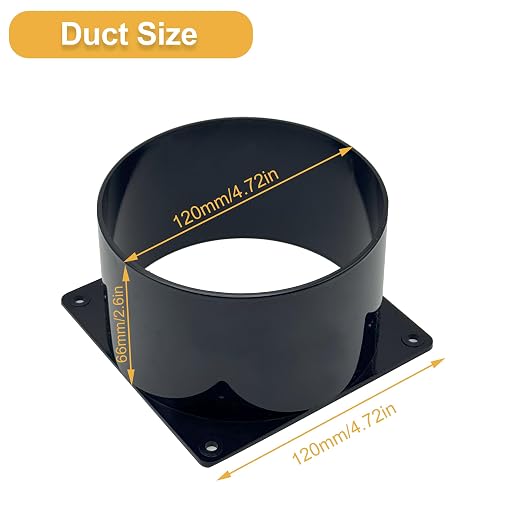 120mm Solder Fume Extractor Exhaust Fan, AC 100V-240V Variable Speed Dual Ball - Image 6