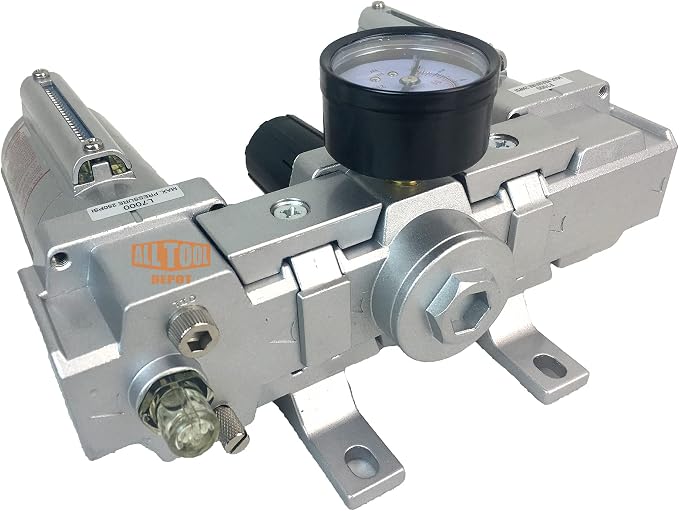 1/2" NPT HEAVY DUTY Compressed Air In Line Filter Regulator Lubricator Oiler - Image 3