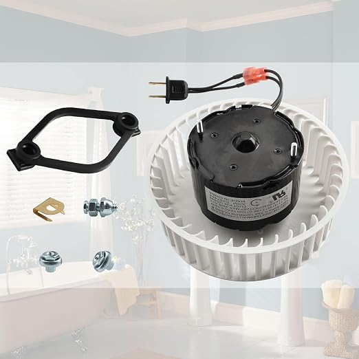 Upgrade 8663RP 8664RP Bathroom Fan Motor Replacement & Fan Blower Wheel - Image 7