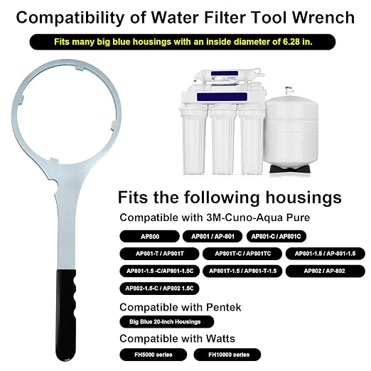 Whole House Water Filter Wrench 6.29 in, Compatible - Image 4