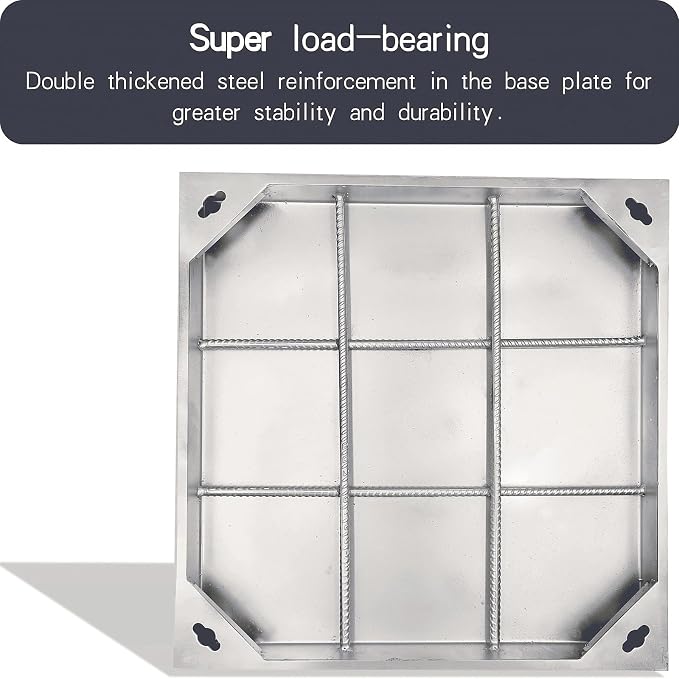 28x28 Invisible Stainless Steel Manhole Cover and Frame - Image 4