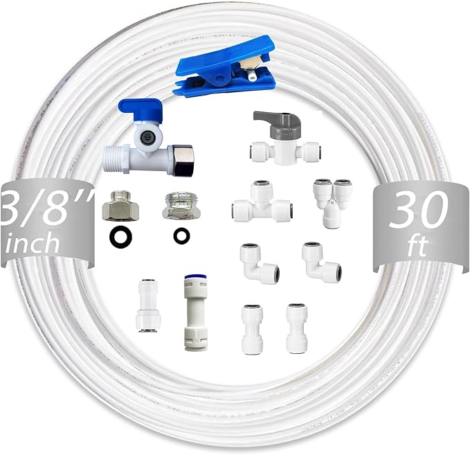 NSF 3/8" inch Water Line Tubing and Push to Connect Fittings by Unknown