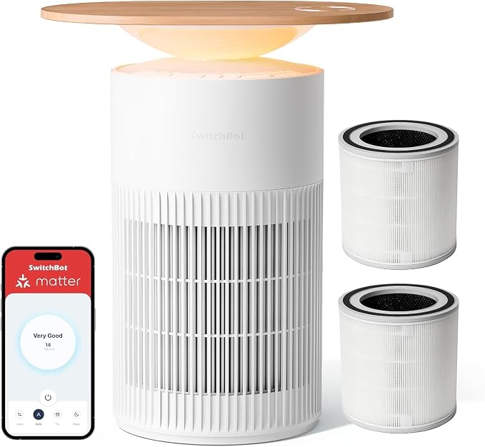 SwitchBot Air Purifier and Replacement Pet Filter 2 Pack by SwitchBot