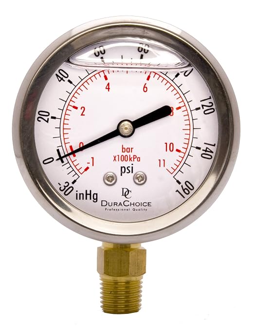 2-1/2" Oil Filled Vacuum Pressure Gauge by DirectMaterial