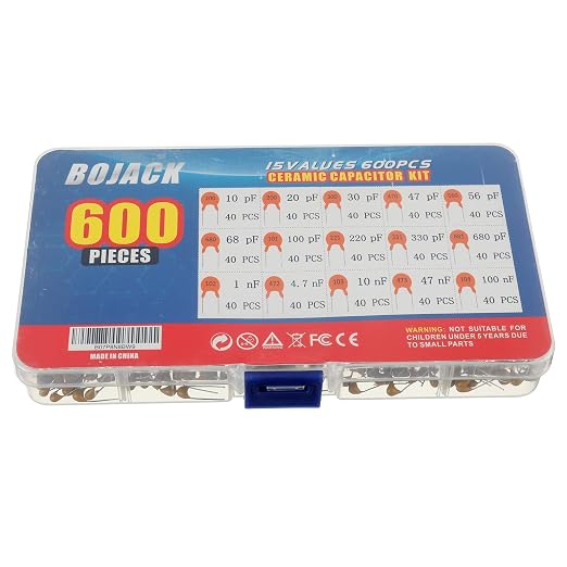 BOJACK 10 Type Values 650Pcs Ceramic Capacitor Assortment Kit Capacitors from - Image 3