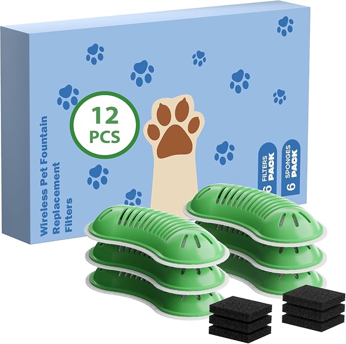 Cat Water Fountain Filter: 12 Cat Fountain Filter by GOOIFUN