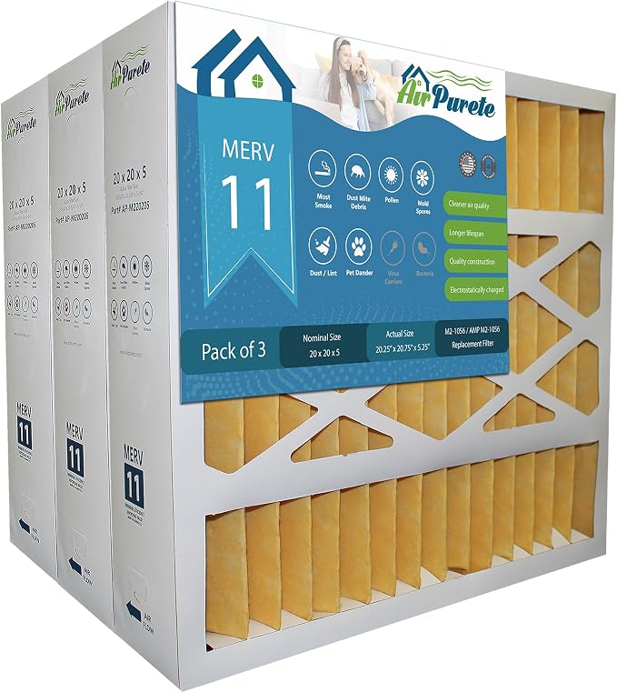 M2-1056 Replacement Filter | AirPurete AP-M220205 | Actual Size 20-1/4" x by AirPurete