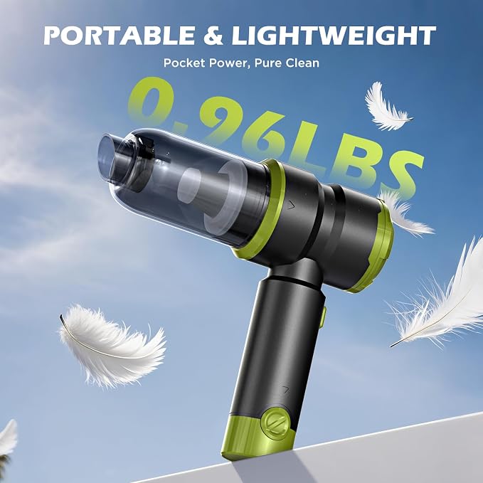 Handheld Car Vacuum with 15000PA Power, 4 in 1 Powerful Cordless Vacuum Cleaner - Image 7