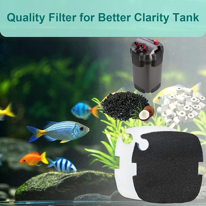 16 Packs Aquarium Filter Media Kit Compatible - Image 7