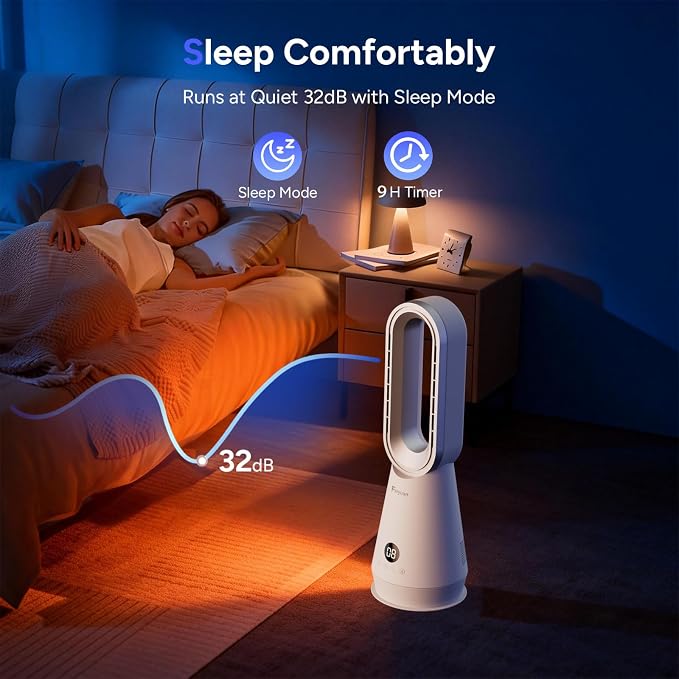 3-in-1 Heater Fan Combo, 90° Oscillating Fast Heating & Cooling, Remote Control - Image 8