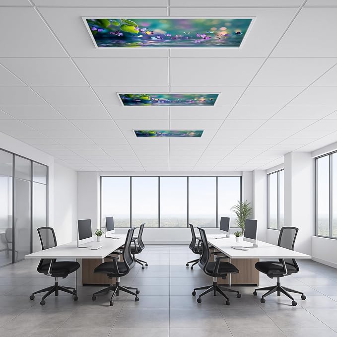 2 Pack Fluorescent Light Covers 4x2 ft Magnetic Light Covers - Image 6