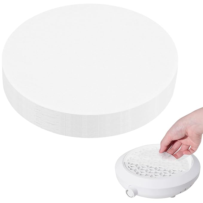 200 Sheets Nail Dust Collector Filter Paper Disposable Nail Dust Filters by HLQHXWHZT