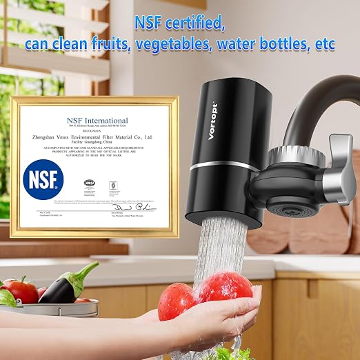 Vortopt Faucet Filter, NSF Certified, 400 Gallon High Efficiency Water - Image 7