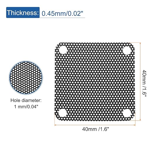 MECCANIXITY 10PCS PC Dust Filter, 40mmx40mm PVC Computer Case Cooler Dustproof - Image 2