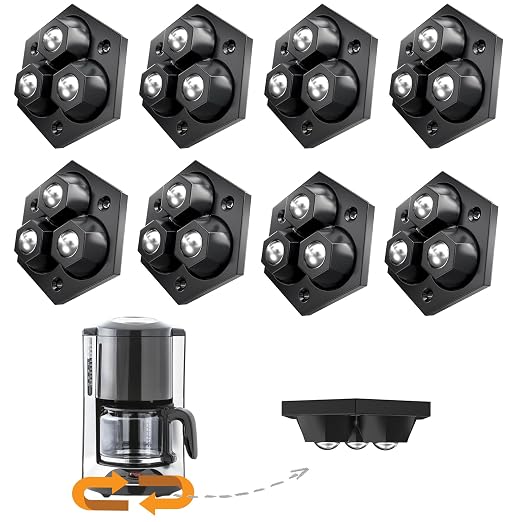8 Pack Countertop Appliance Sliders, Self Adhesive Kitchen Appliance Rollers by YadklDrnE
